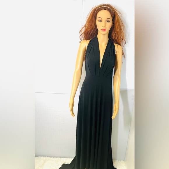 Women Transformer Convertible Evening Dress Multi-Way Tie/Wrap Belt L/OS BLACK - Picture 8 of 9